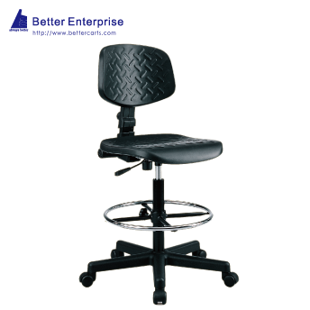 Hygienic Laboratory Chair with Footrest Ring